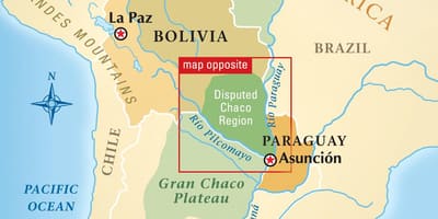 Žemėlapis rio Paragvajus