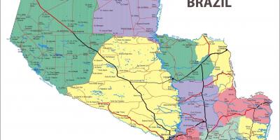 Žemėlapis Paragvajus